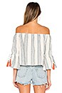 view 3 of 4 Alexa Top in Chambray Stripe