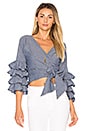 view 1 of 4 x REVOLVE Pali Ruffle Wrap Top in Chambray