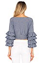 view 3 of 4 x REVOLVE Pali Ruffle Wrap Top in Chambray