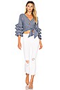 view 4 of 4 x REVOLVE Pali Ruffle Wrap Top in Chambray