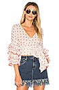 view 1 of 4 x REVOLVE Pali Ruffle Wrap Top in Red & Navy