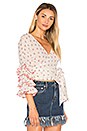 view 2 of 4 x REVOLVE Pali Ruffle Wrap Top in Red & Navy