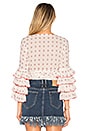 view 3 of 4 x REVOLVE Pali Ruffle Wrap Top in Red & Navy