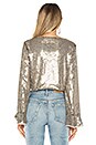 view 3 of 4 Lu Sequin Top in Gold