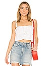 view 1 of 4 TOP DÉBARDEUR CROPPED PENNY in White