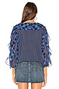 view 3 of 4 Claire Blouse in Blue Check