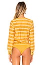 view 4 of 5 Gisele Bodysuit in Yellow Stripe