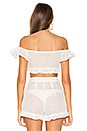 view 3 of 4 Daisy Duke Crop in White