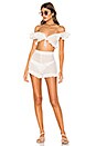 view 4 of 4 Daisy Duke Crop in White