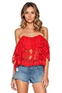 view 1 of 4 Amelia Crop Top in Cayenne