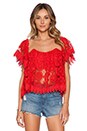view 2 of 4 Amelia Crop Top in Cayenne