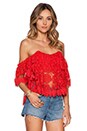 view 3 of 4 Amelia Crop Top in Cayenne