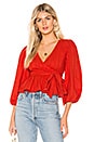 view 1 of 4 Candace Blouse in Cherry Red