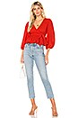 view 4 of 4 Candace Blouse in Cherry Red