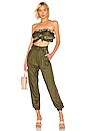 view 4 of 5 Maddie Bandeau in Olive Green
