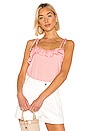 view 1 of 4 TOP SIN MANGAS VOLANTES MARTY in Baby Pink