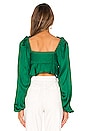 view 3 of 4 TOP CROPPED À LONGUES MANCHES BRISTOL in Kelly Green