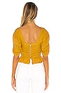 view 3 of 4 Autry Top in Mustard Yellow