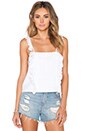 view 1 of 3 Annabel Ruffle Tank in White