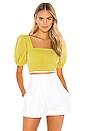 view 1 of 4 Berenice Top in Chartreuse Green