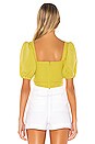 view 3 of 4 Berenice Top in Chartreuse Green