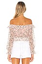 view 3 of 5 Grace Top in Pale Pink Floral
