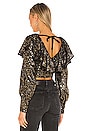 view 3 of 5 Presley Sequin Top in Gold & Black