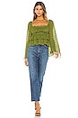 view 4 of 4 Lucy Top in Moss Green