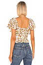 view 3 of 4 Wiley Wrap Top in Marigold Floral