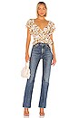 view 4 of 4 Wiley Wrap Top in Marigold Floral