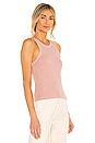 view 2 of 4 Green The Maya Racer Tank in Blush Pink