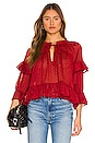 view 1 of 5 Abby Top in Deep Red