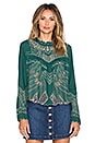 view 1 of 3 Roxy Embroidered Top in Emerald