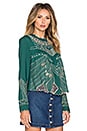 view 2 of 3 Roxy Embroidered Top in Emerald