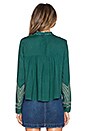 view 3 of 3 Roxy Embroidered Top in Emerald