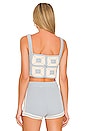 view 3 of 4 Narciso Crochet Top in Baby Blue & Ivory