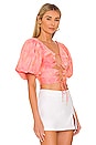 view 2 of 4 Lucia Top in Coral
