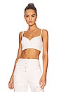 view 1 of 4 Valentina Embroidered Bra Top in White
