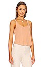 view 2 of 4 Green Sara Tank Top in Apricot