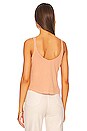 view 3 of 4 Green Sara Tank Top in Apricot