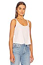 view 2 of 4 Green Sara Tank Top in White