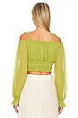view 3 of 5 Dahlia Top in Green