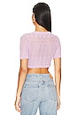 view 3 of 4 Sancia Pointelle Cropped Top in Lilac