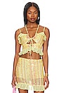 view 1 of 6 Novah Sequin Top in Lemonade Yellow