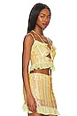 view 3 of 6 Novah Sequin Top in Lemonade Yellow