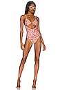 view 1 of 3 Nayda One Piece in Peach Leopard Floral