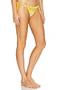 view 2 of 4 Remy Crochet Bikini Bottom in Yellow Stripes