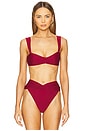 view 1 of 4 ТОП БИКИНИ MIRELLA in Merlot Red