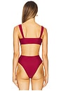 view 3 of 4 ТОП БИКИНИ MIRELLA in Merlot Red