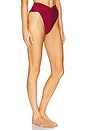 view 2 of 4 Lucci High Waist Bottom in Merlot Red